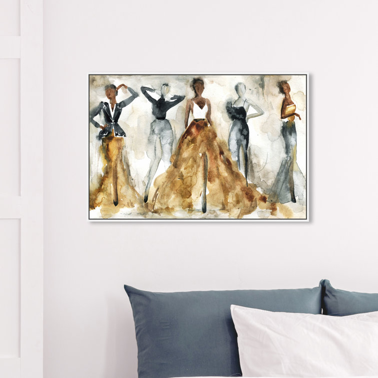 Oliver Gal Dancing All Night Framed On Canvas by Oliver Gal Print